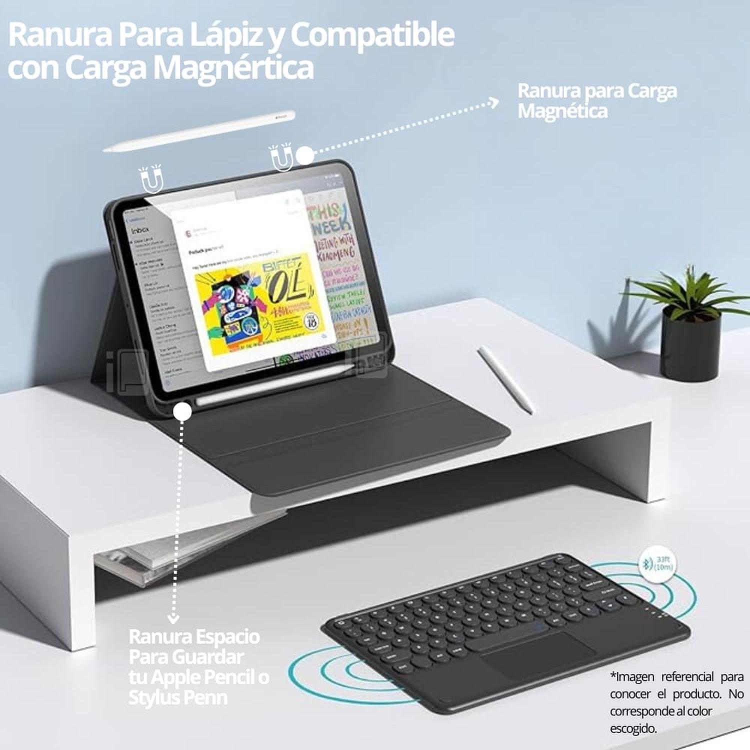 FUNDA TECLADO TOUCHPAD PARA IPAD AIR 4 Y 5 (10.9) - 6