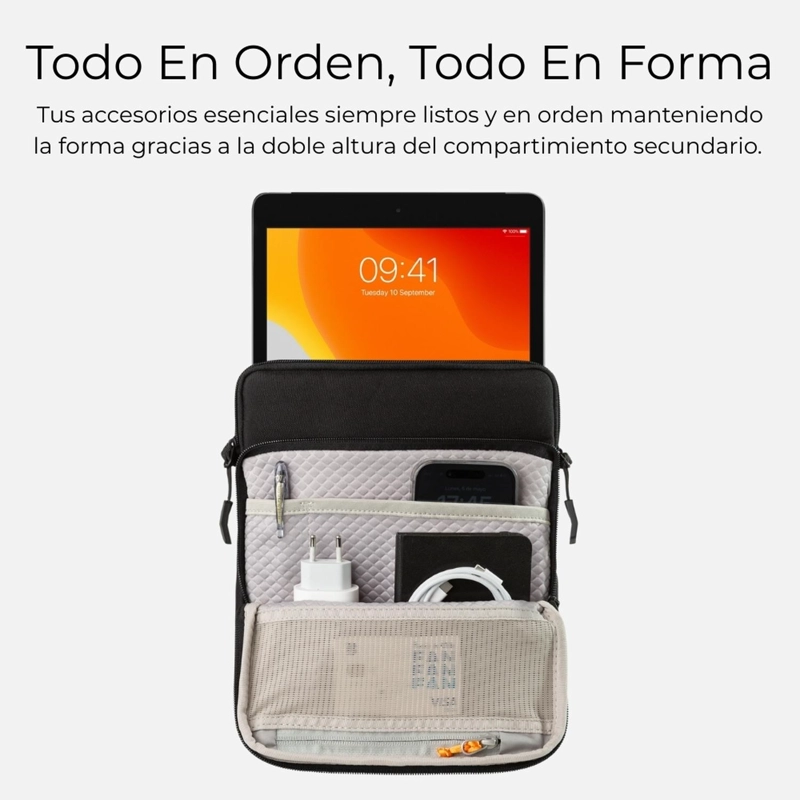BOLSO DE HOMBRO Y MANO PARA IPAD 10.9-11” ACOLCHADO TOTAL - 5