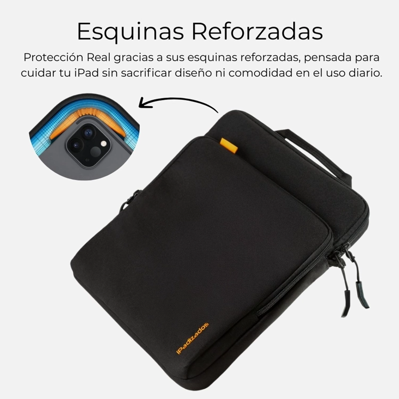 BOLSO DE HOMBRO Y MANO PARA IPAD 10.9-11” ACOLCHADO TOTAL - 7