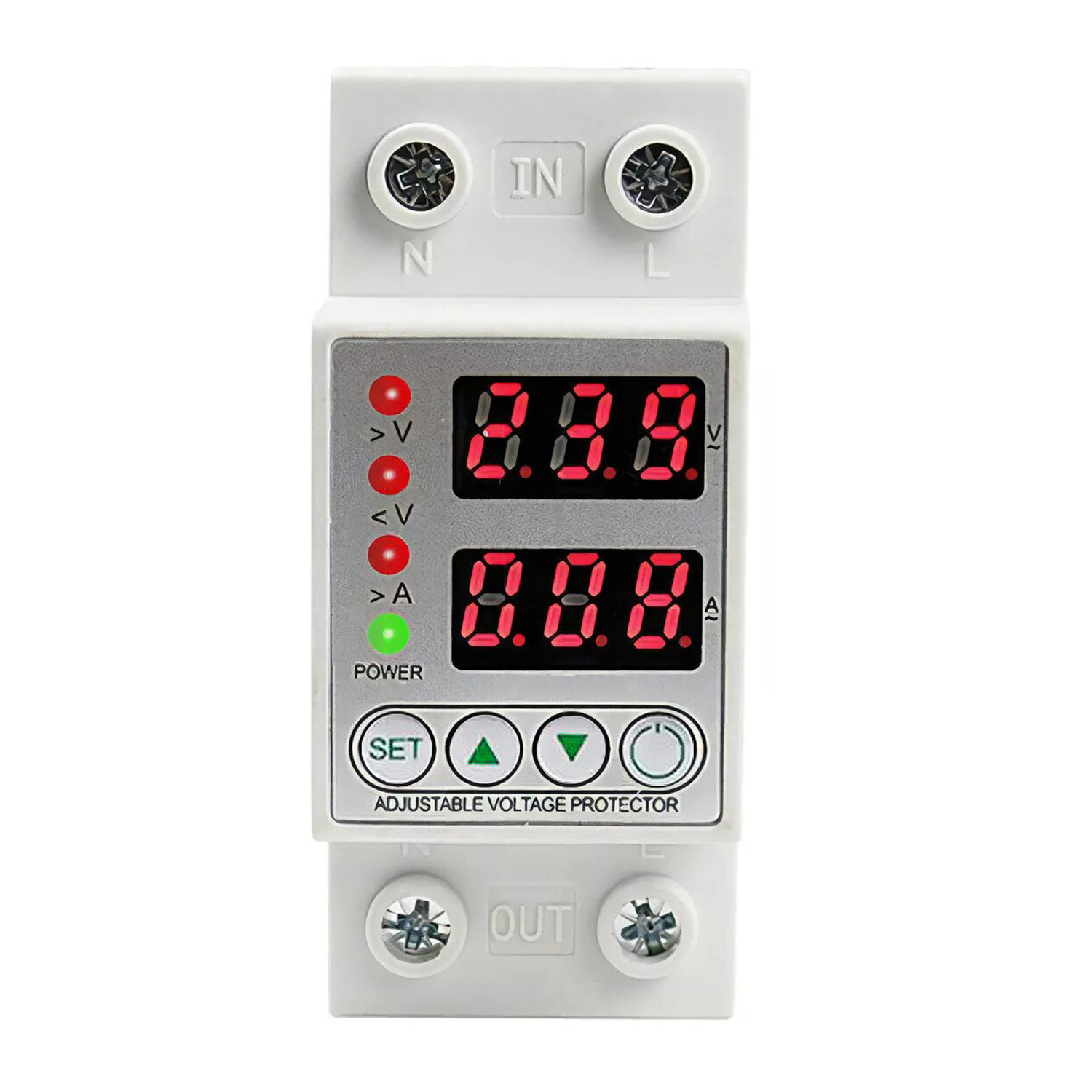 RELÉ PROTECCIÓN SOBRE BAJO VOLTAJE AJUSTABLE 220V MONOFÁSICO - 1