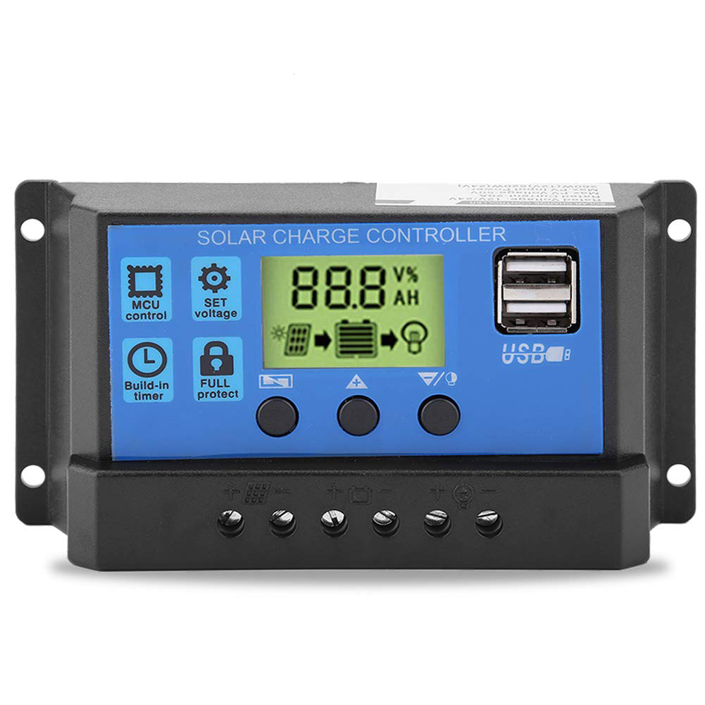 REGULADOR CARGA SOLAR DIGITAL SOLIOT 12V 24V 60A 2USB - 1