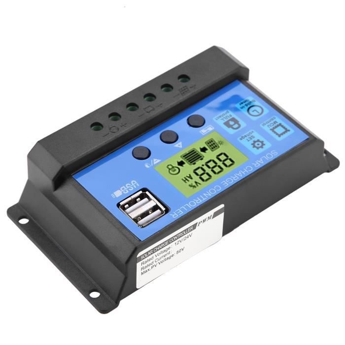 REGULADOR CARGA SOLAR DIGITAL SOLIOT 12V 24V 60A 2USB - 3