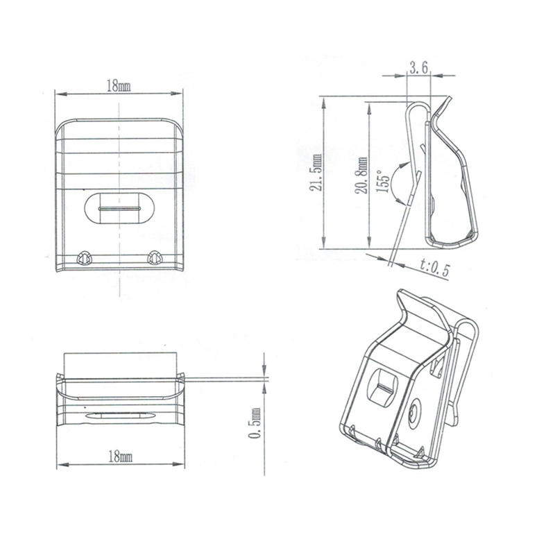 SET X10 CLIPS CABLES SOLIOT ACERO INOXIDABLE 2.5-6MM² - 4
