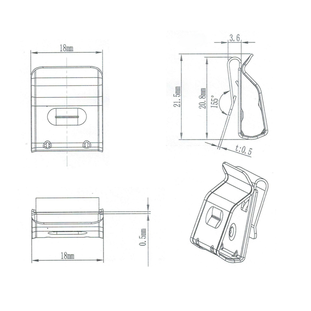 SET X10 CLIPS CABLES SOLIOT ACERO INOXIDABLE 2.5-6MM² - 4