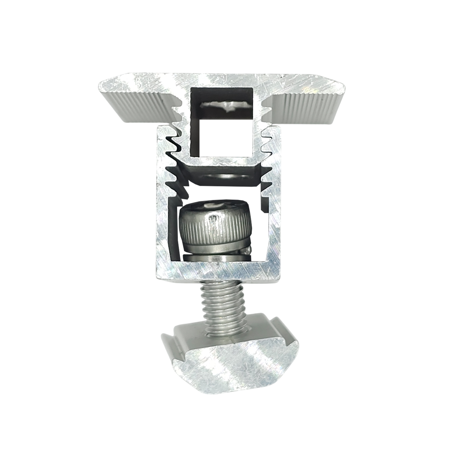PACK 4 ABRAZADERA MEDIO FIJACION SOLAR AJUSTABLE 30-50MM - 2