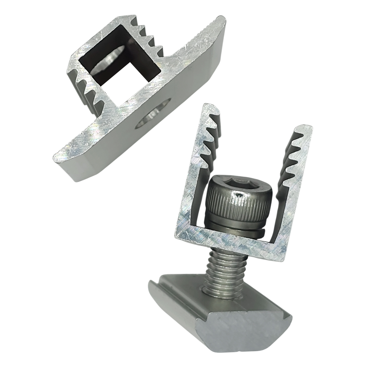 PACK 4 ABRAZADERA MEDIO FIJACION SOLAR AJUSTABLE 30-50MM - 4