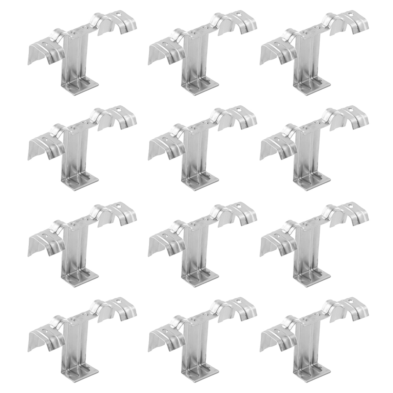 PACK 12 FIJACIONES CLIPS METALICOS DRENAJE PANEL SOLAR - 1