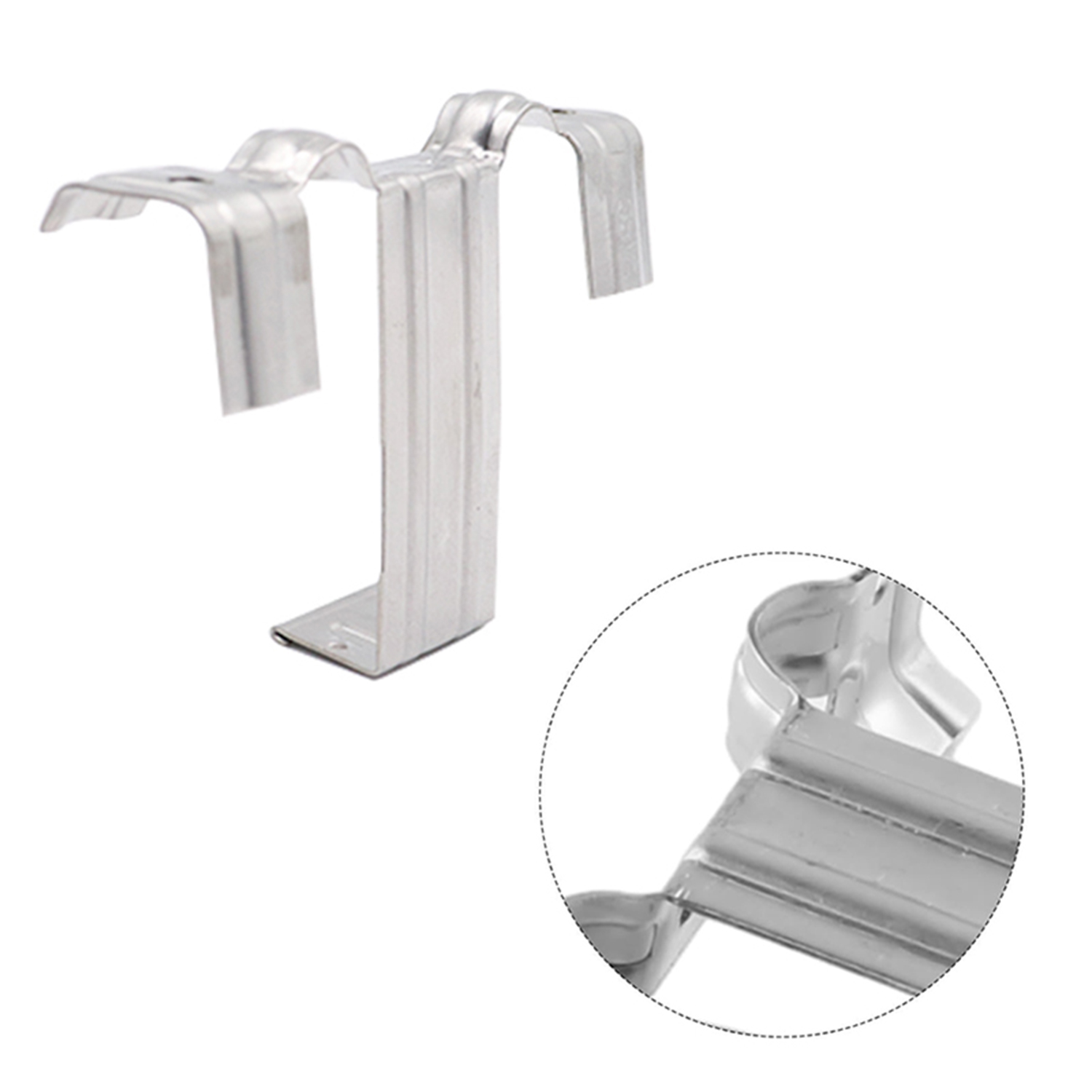 PACK 12 FIJACIONES CLIPS METALICOS DRENAJE PANEL SOLAR - 3
