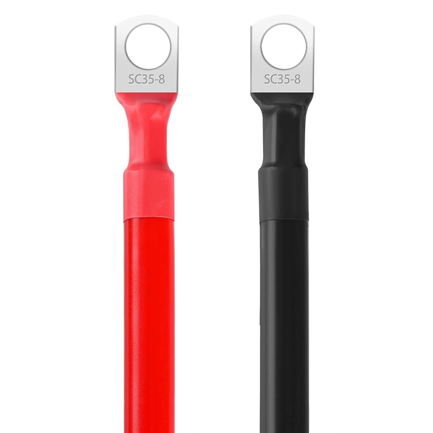 PAR CABLES PARA BATERÍA 20CM SECCIÓN 35MM2 M8 - 2