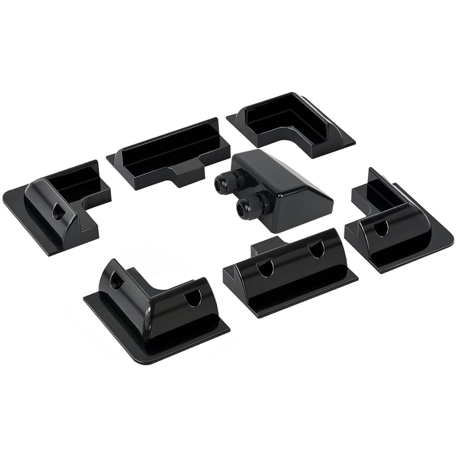 KIT 7PCS SOPORTE PLASTICO SOLAR PARA VEHICULOS - 1