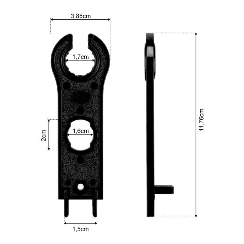 PAR DE LLAVES PARA CONECTORES MC4 SPANNERS - 5