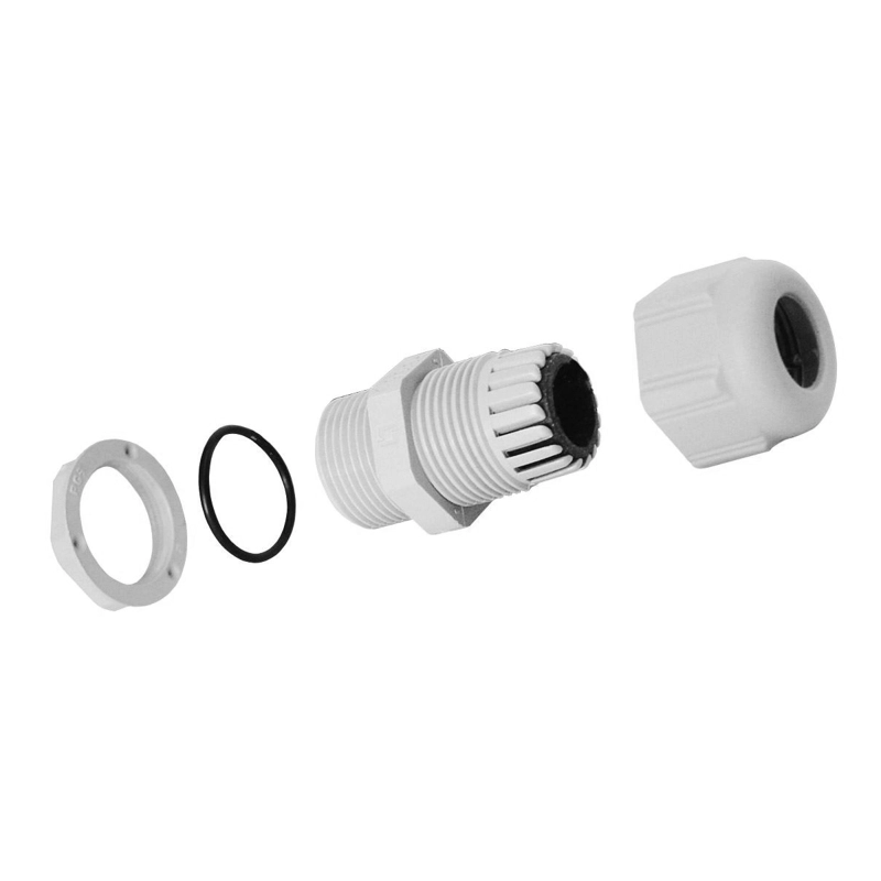 PRENSA ESTOPA PG21 IP68 (13-18MM) BLANCO 10 UNIDADES - 3