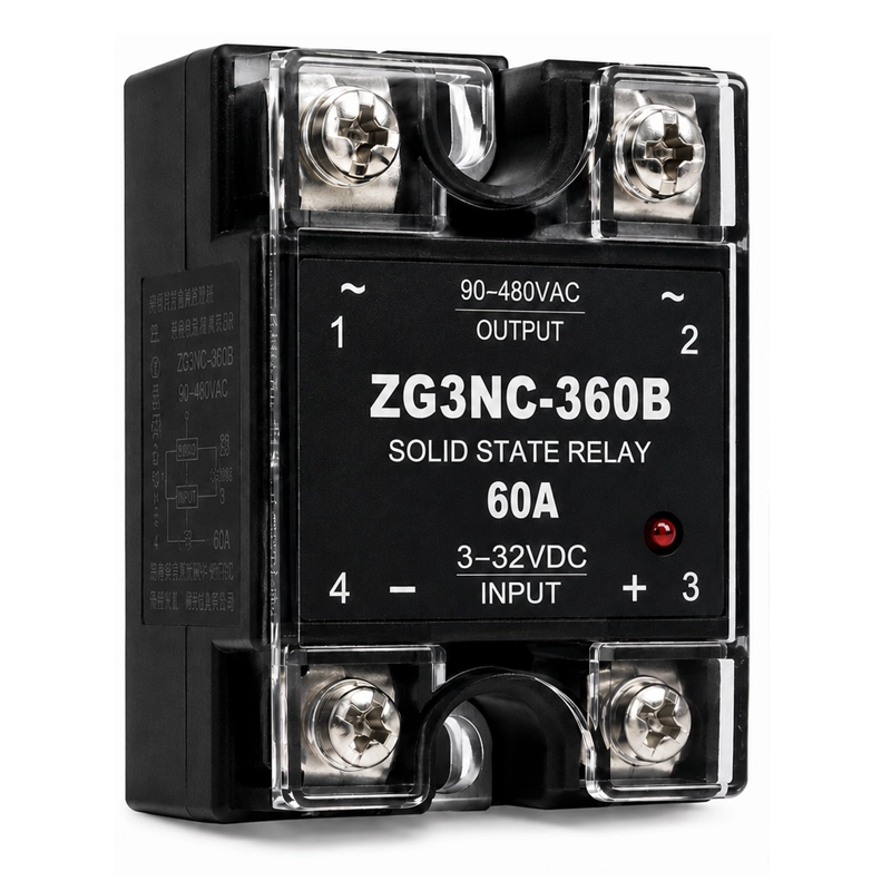 RELE  ESTADO SOLIDO 60A 250V 3 A 32 VDC 90 A 480 VA - 1