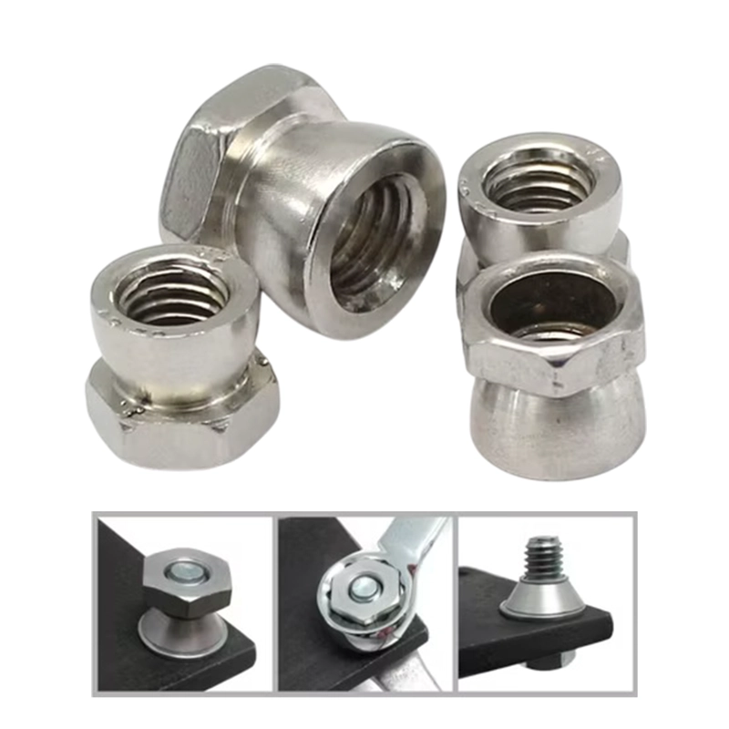 PACK 10 FIJACIONES TUERCAS ANTIRROBO M6 DE ACERO INOXIDABLE - 4