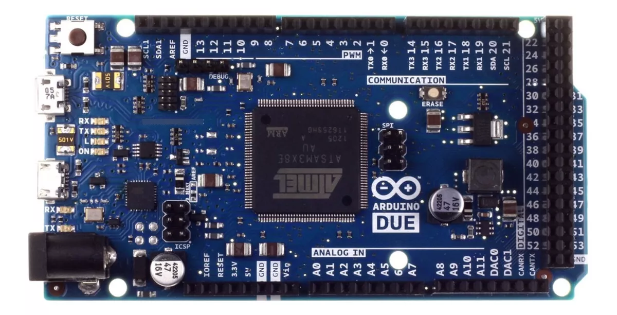 TARJETA DUE COMPATIBLE CON ARDUINO INCLUYE CABLE MICRO USB - 3