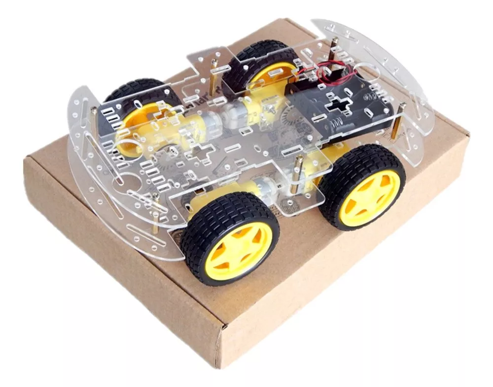KIT CHASIS PARA ARDUINO DIY ROBOT / AUTO 4WD - 2