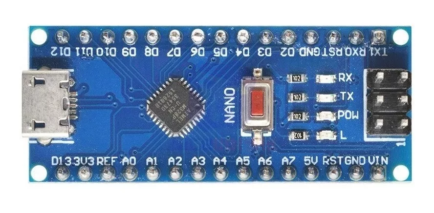 TARJETA NANO V3.0 ARDUINO COMPATIBLE CON CABLE MINI USB - 3