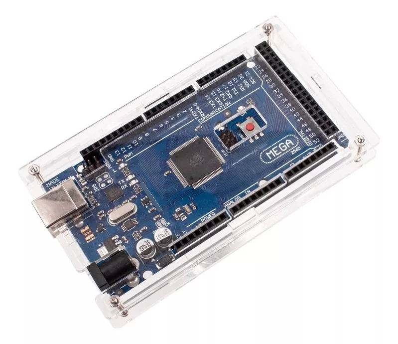 CARCASA ACRÍLICA TRANSPARENTE CASE PARA ARDUINO MEGA - 2
