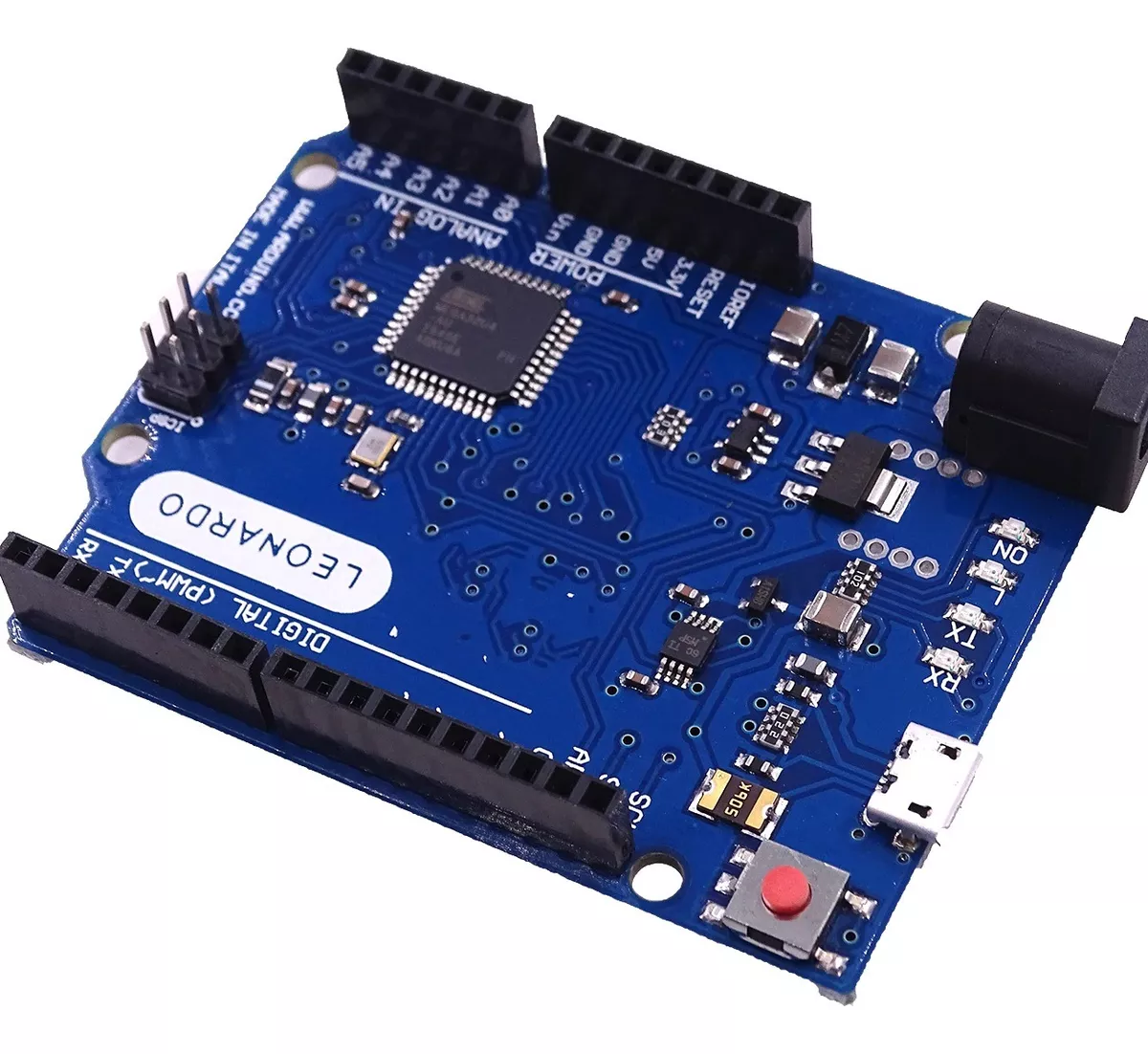 TARJETA LEONARDO R3 ARDUINO COMPATIBLE CON CABLE MICRO USB - 2
