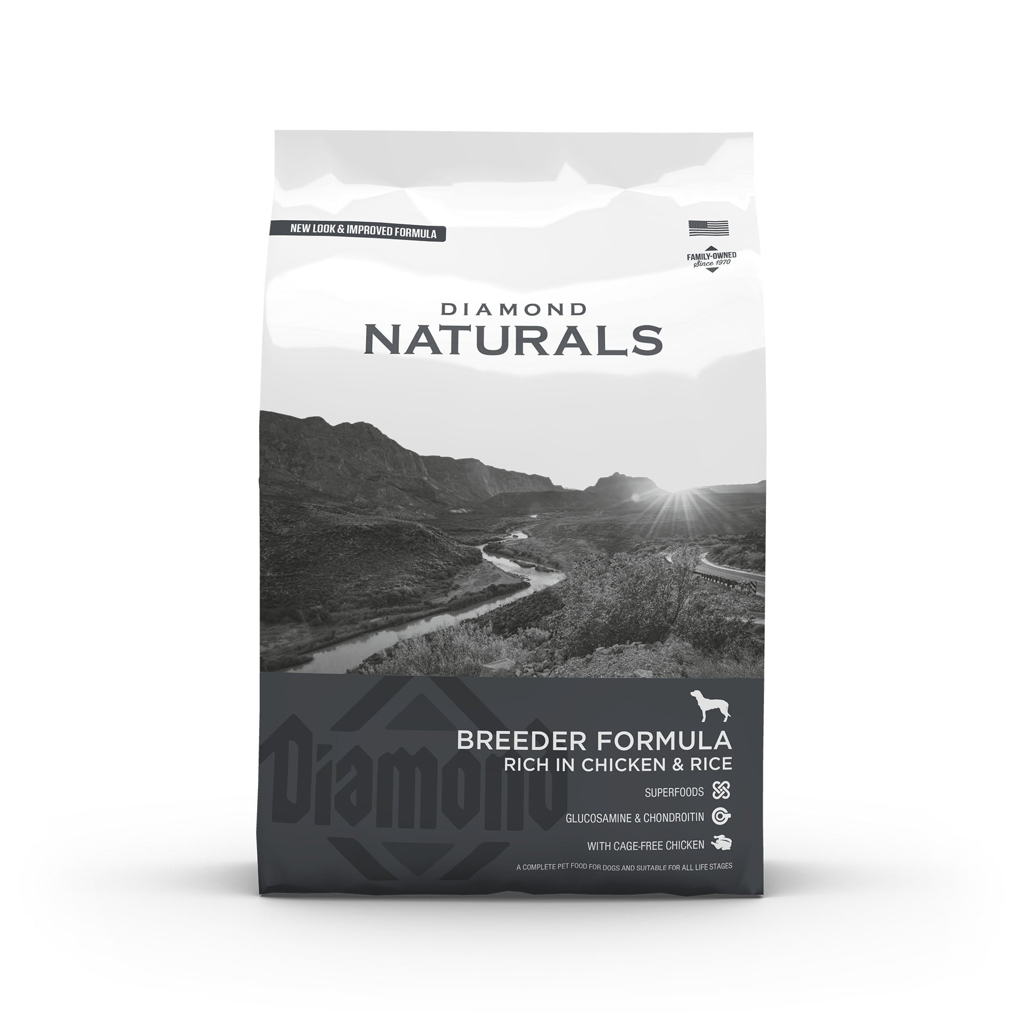 ALIMENTO PERROS DIAMOND NATURALS BREEDER 20 KG SUPER PREMIUM - 1