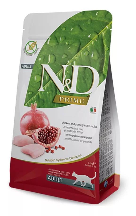 ALIMENTO NATURAL & DELICIOUS PRIME FELINE PARA GATO ADULTO SABOR POLLO Y GRANADA DE 7.5 KG - 2