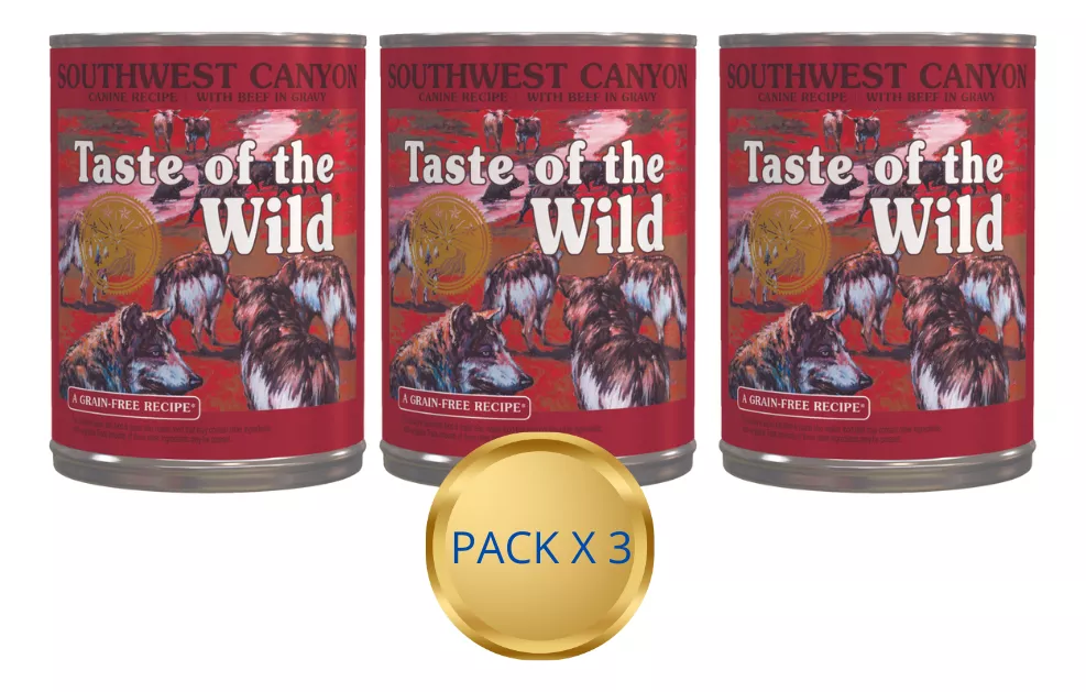 TASTE OF THE WILD PERROS JABALI - LATA 390G - PACK 3UN - 1