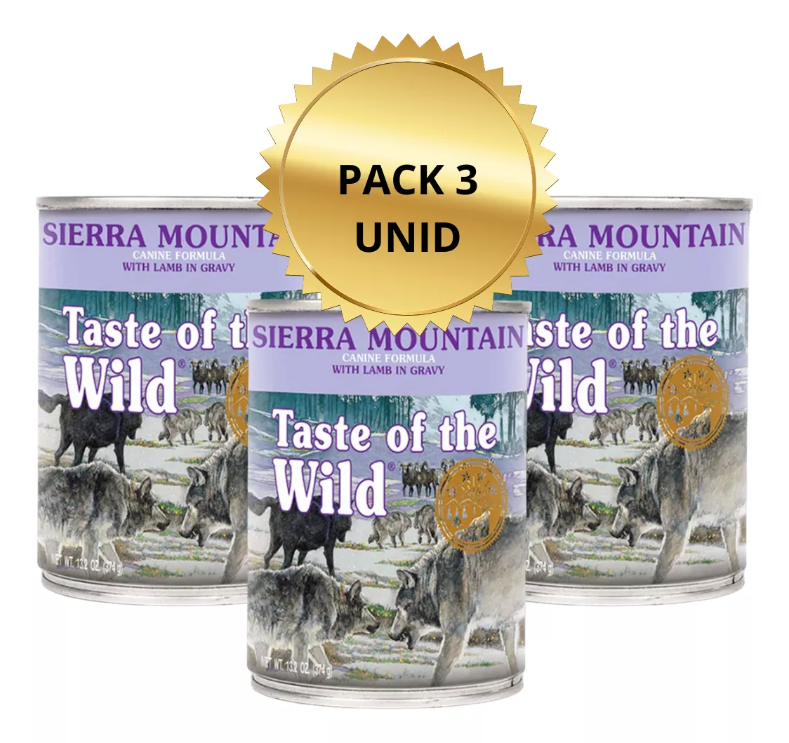 TASTE OF THE WILD LATA SIERRA MOUNTAIN 390G PACK 3 UNID - 1