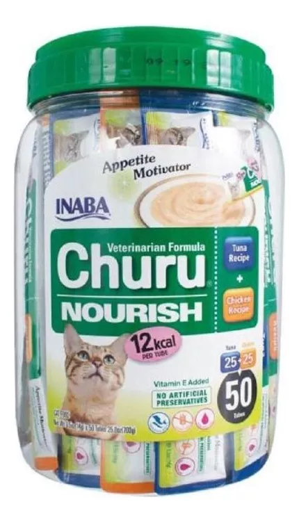 CHURU NOURISH ESTIMULANTE DEL APETITO 50 TUBOS PARA GATOS - 2
