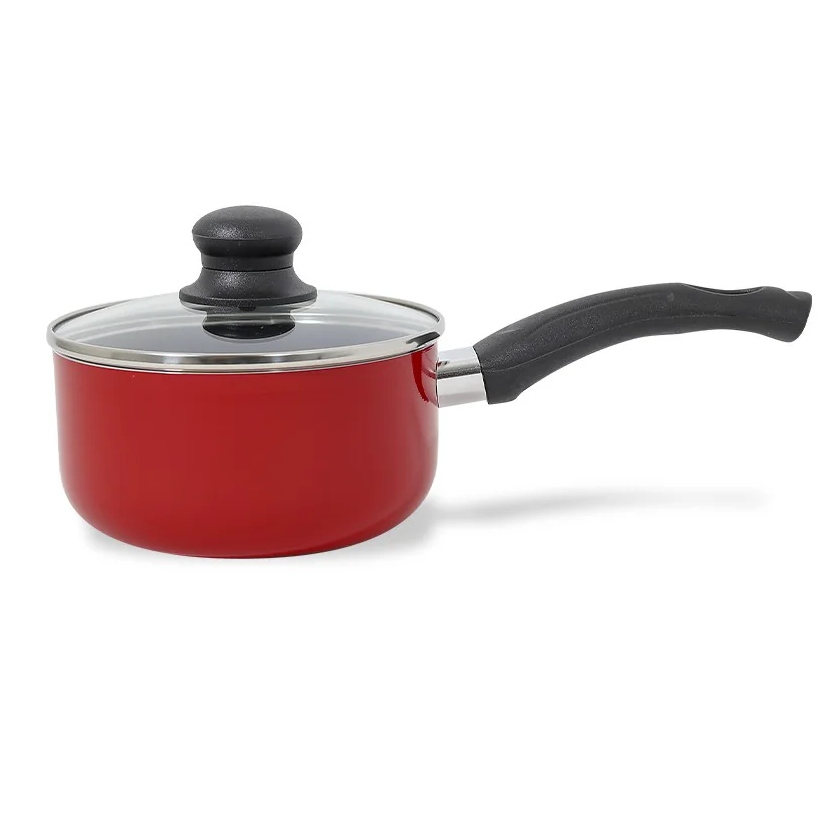 BATERÍA DE COCINA 7 PIEZAS ALUMINIO PRENSADO FIRENZE ROJA - 2