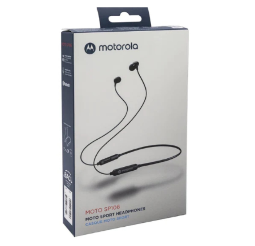 AUDIFONOS BT MOTO SP106 NEGRO MOTOROLA - 1