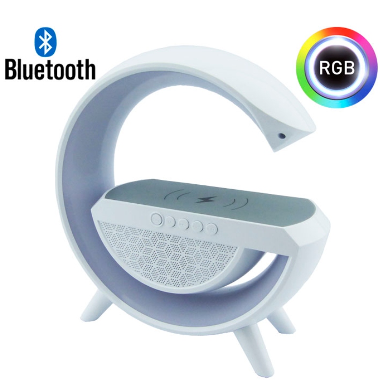 PARLANTE BLUETOOTH LAMPARA RGB Y CARGADOR INALAMBRICO MODELO BT2301 - 2