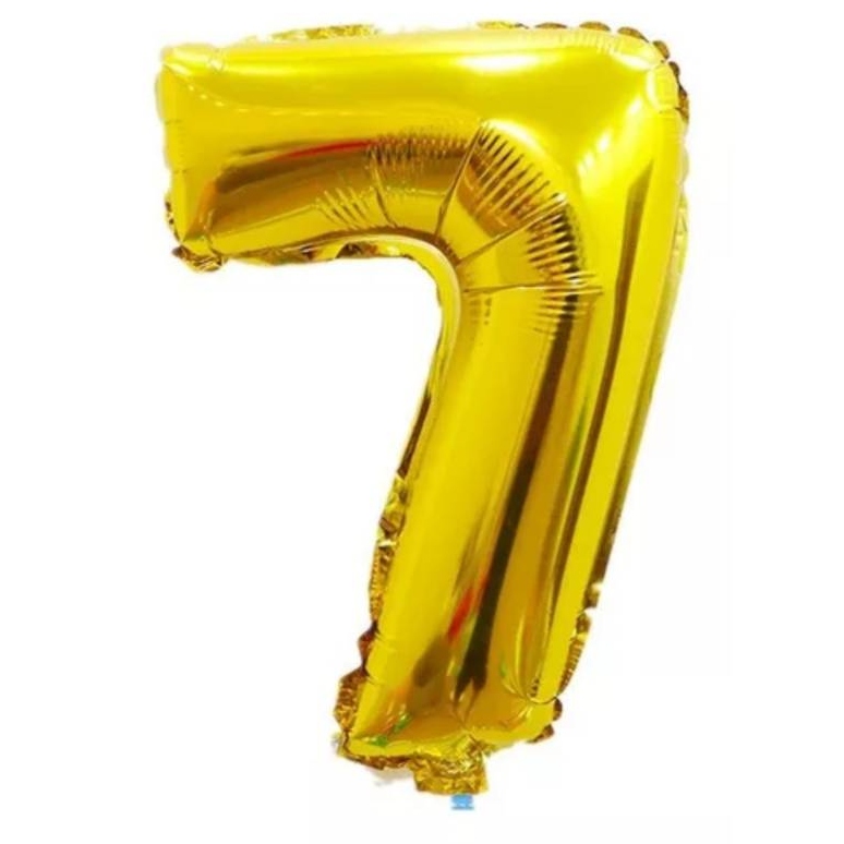 GLOBO OEM NÚMERO METALIZADO 36 PULGADAS # 7 DORADO - 1