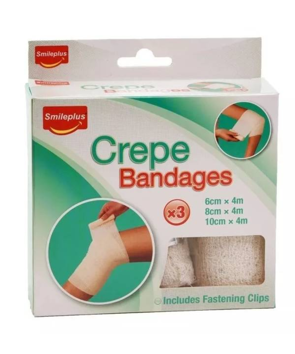 PACK 3 VENDA GASA OEM ALGODON CREPE HERIDAS - 2