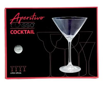 SET 4 COPAS MARTINI GLASSO - 3