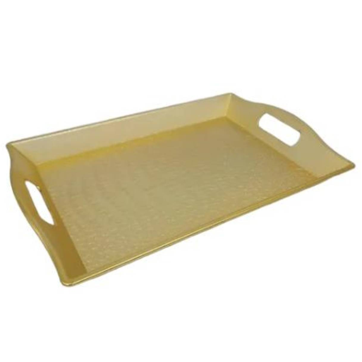 BANDEJA OEM FIESTA RECTANGULAR 37.5 X 24.5 CM DORADO - 1