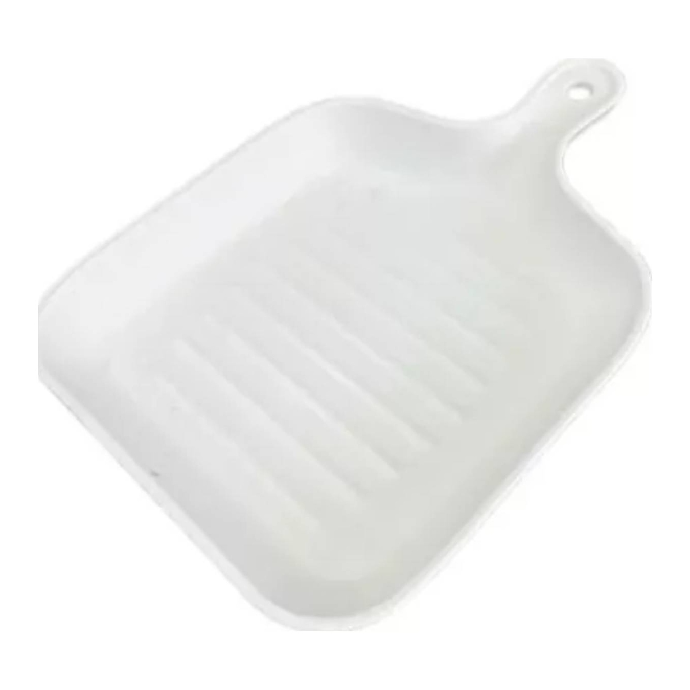 BANDEJA OEM PLÁSTICO CON MANGO 16 X 16 CM BLANCO - 1
