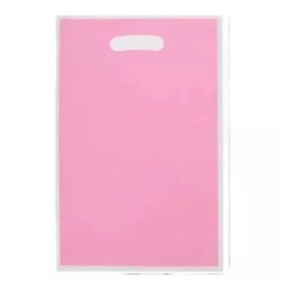 PACK X10 BOLSA DULCES COTILLÓN UNICOLOR ROSADO CUMPLEAÑOS - 1