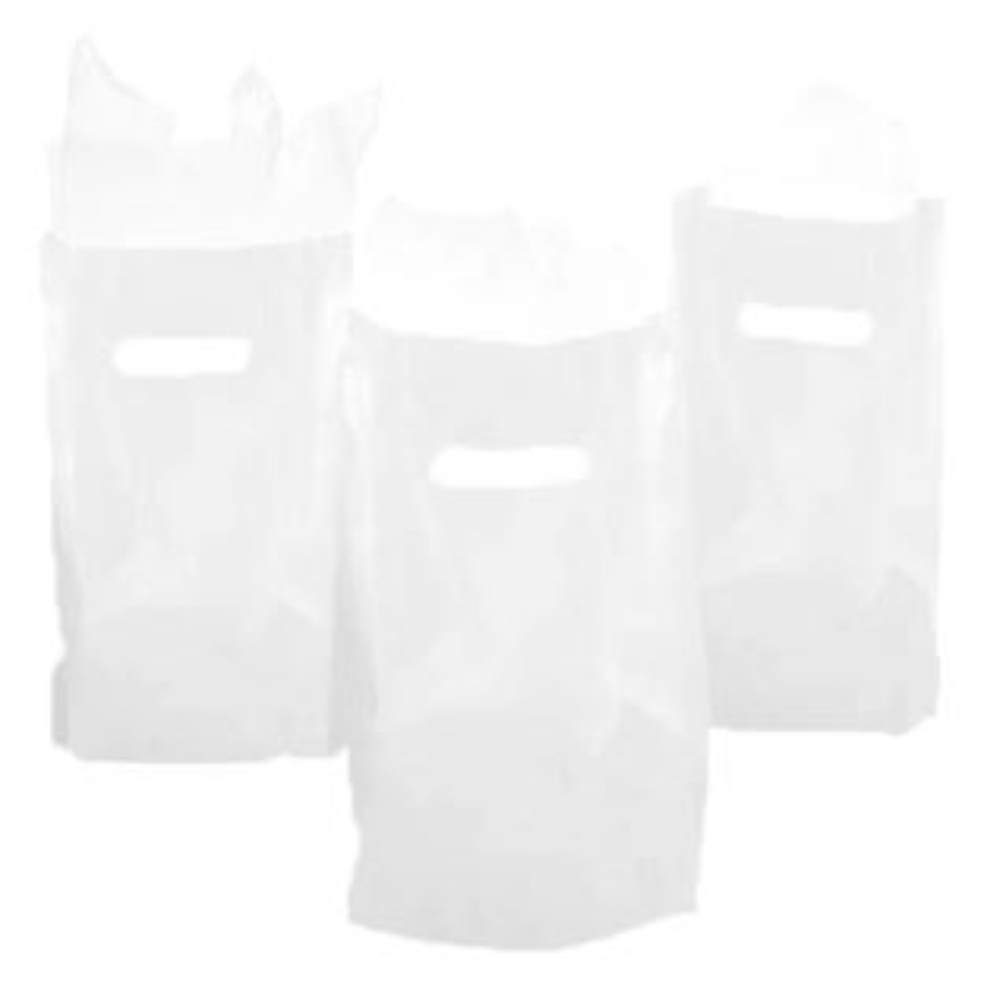 PACK X10 BOLSA DULCES COTILLÓN UNICOLOR BLANCO CUMPLEAÑOS - 2