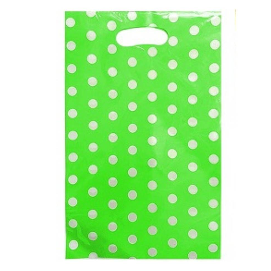 PACK X10 BOLSA DULCES COTILLÓN LUNARES VERDE CUMPLEAÑOS - 1
