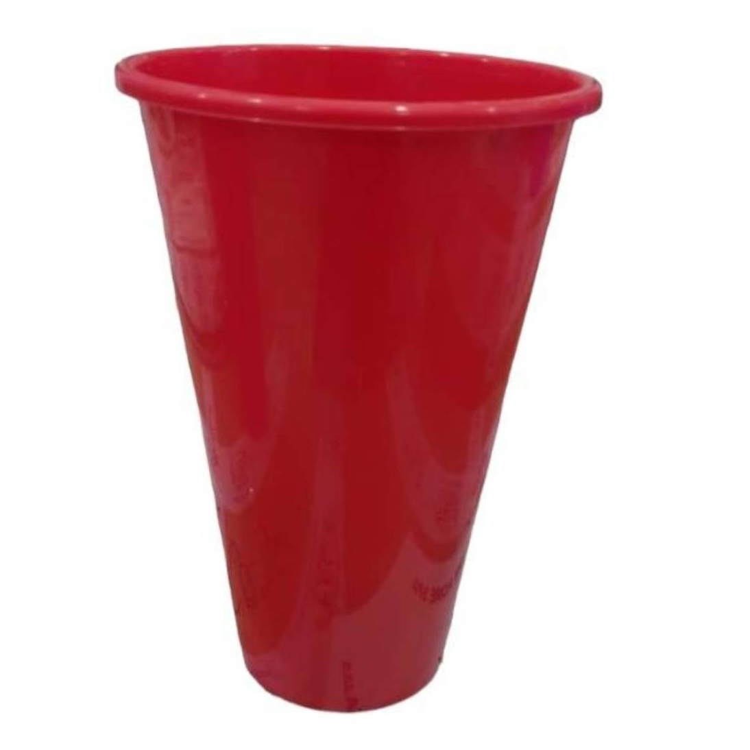 VASO OEM PLÁSTICO DESECHABLE 18 X 6.8 CM ROJO - 1