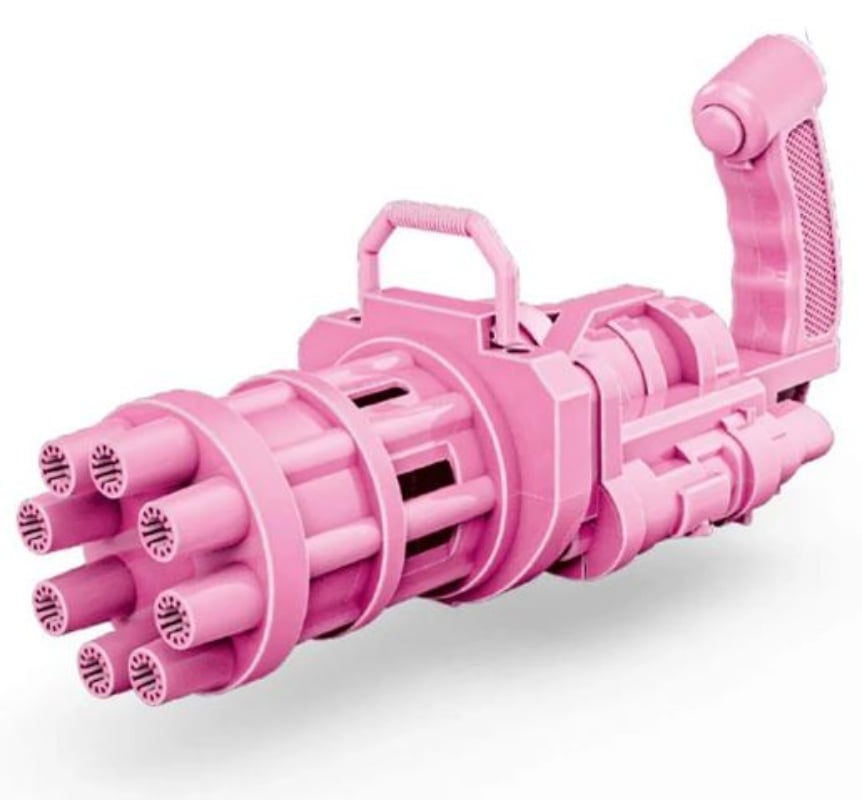 PISTOLA LANZA BURBUJAS - ROSADO - 1