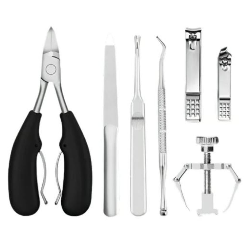OEM KIT HERRAMIENTAS UÑAS OEM ENCARNADAS KIT PEDICURA CORTA UÑAS 7PZ