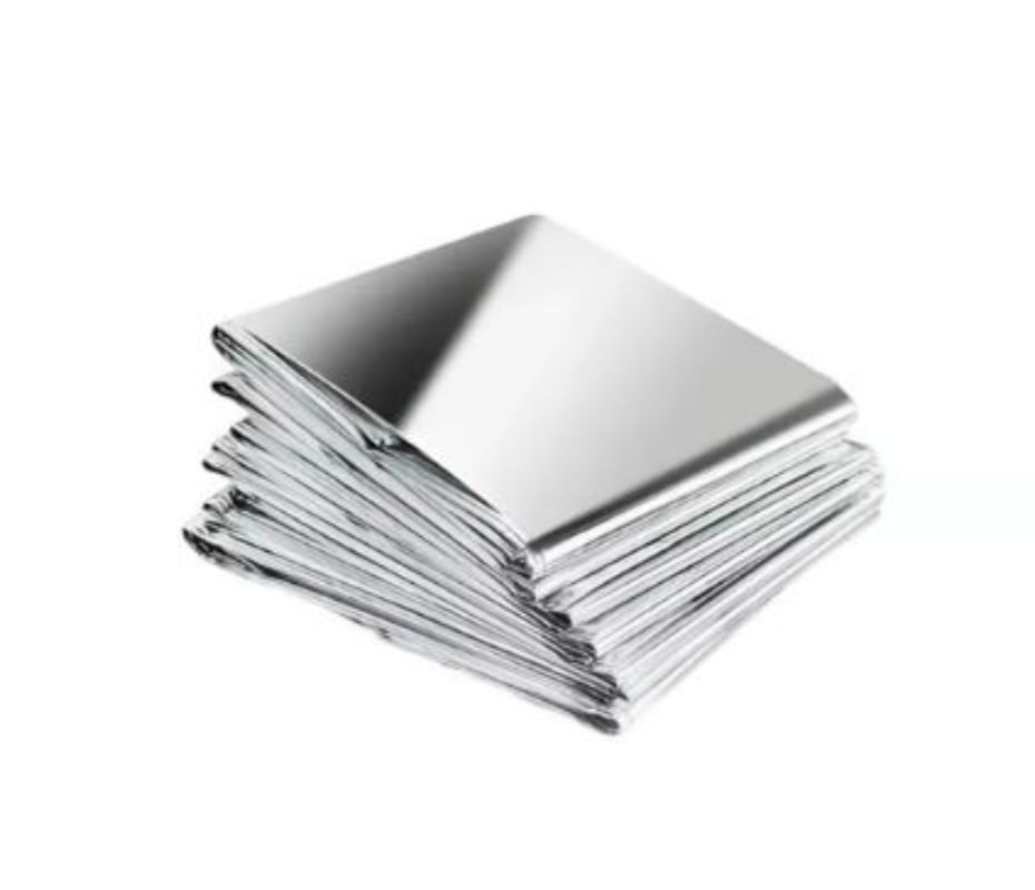 PACK 5 MANTA TÉRMICA OEM PLÁSTICO EMERGENCIA TREKKING CAMPING - 2