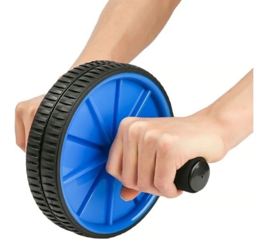 RUEDA DE EJERCICIOS ABDOMINALES OEM + COLCHONETA AZUL - 1