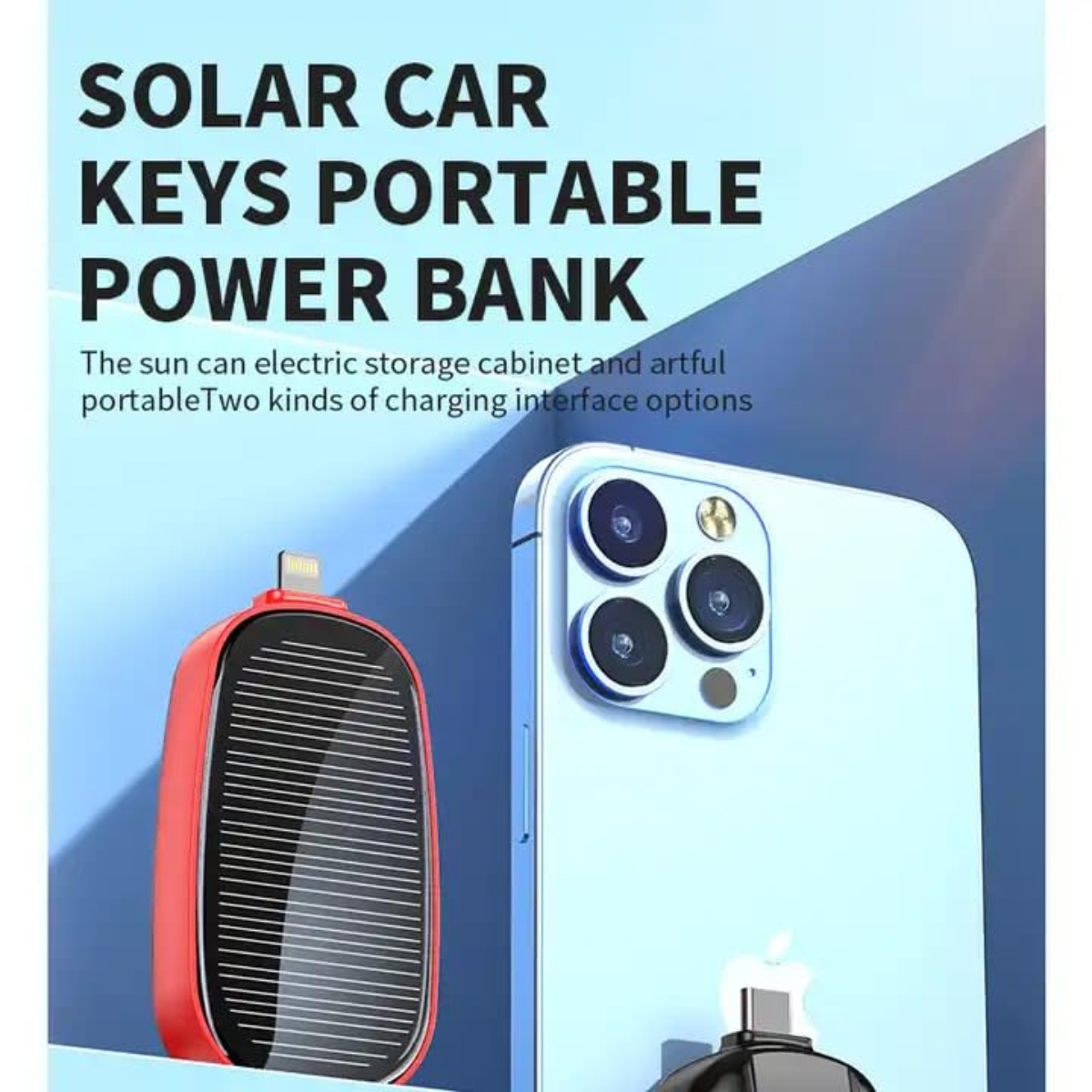 MINI BANCO DE ENERGÍA LLAVERO SOLAR PORTÁTIL - 2