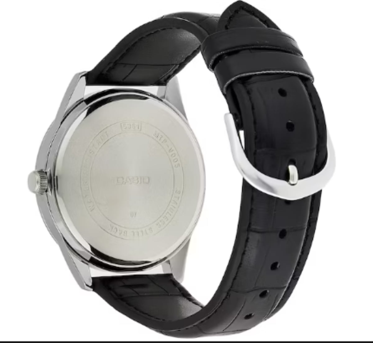 RELOJ DE PULSERA OEM Q&Q ANÁLOGO CORREA DE CUERO NEGRO A480J304Y - 2