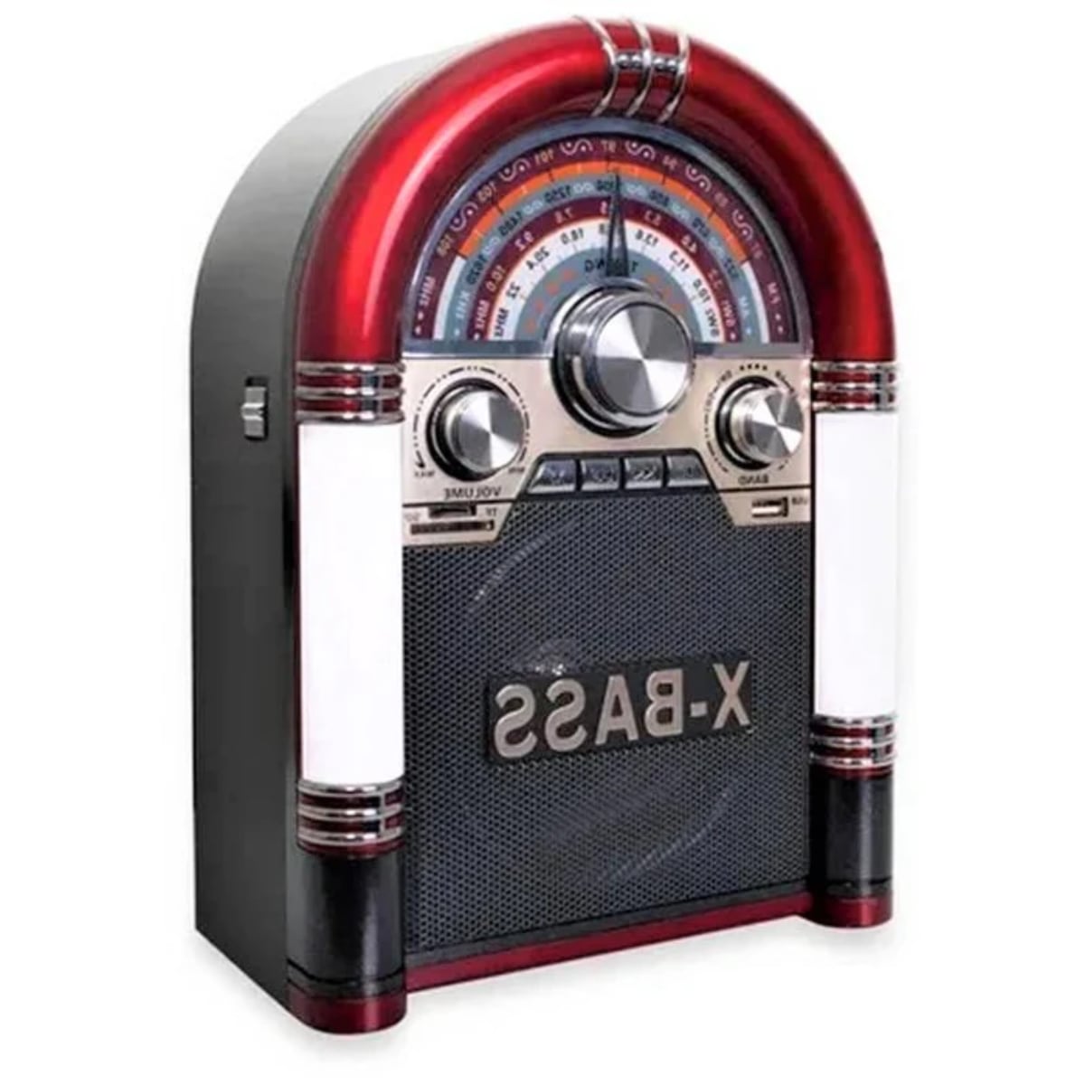 PARLANTE RETRO ROCKOLA XL BLUETOOTH RECARGABLE ILUMINADA AP2053 - 2