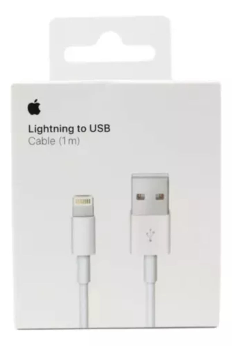 CABLE CARGADOR LIGHTNING ORIGINAL PARA IPHONE 1METRO - 1