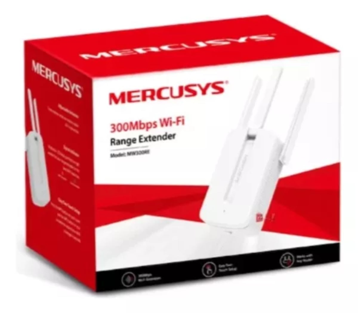 EXTENSOR REPETIDOR 3 ANTENAS WIFI MERCUSYS - 1