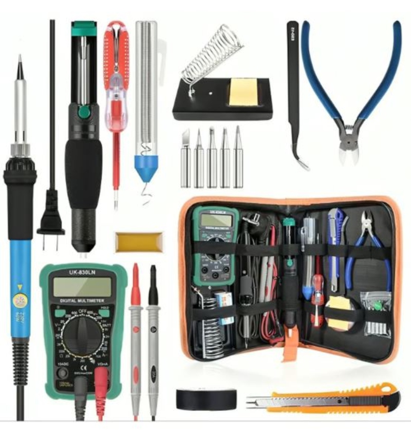 SET HERRAMIENTAS OEM CAUTIN SOLDAR 60 W MULTIMETRO TEMPERATURA 220 V - 3